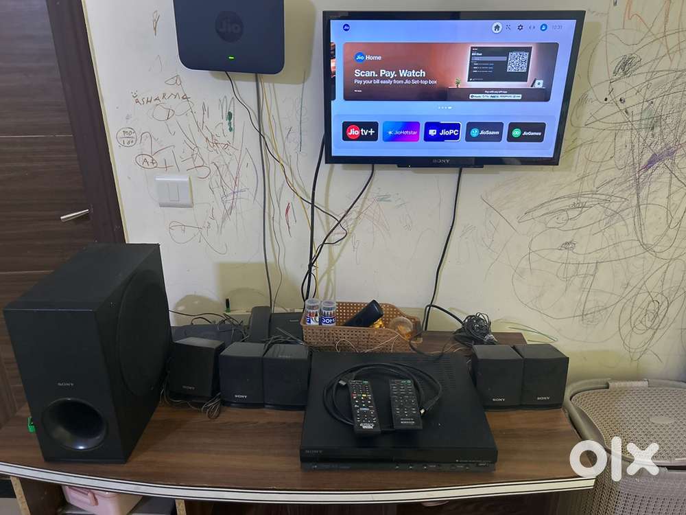 Sony Bravia 24 inch TV with Sony 5.1 channel home theatre with dolby