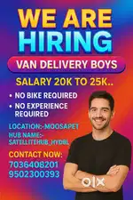 Required van delivery boys
