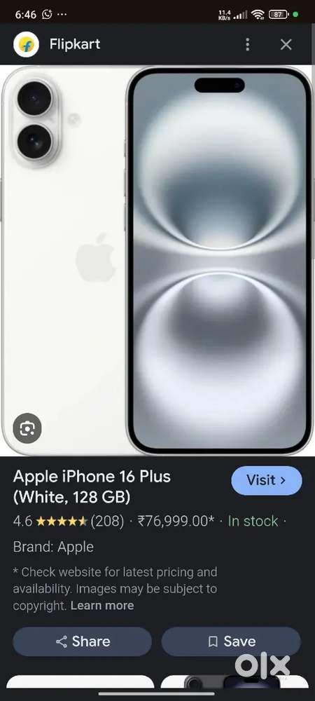 I phone 16 plus 128gb