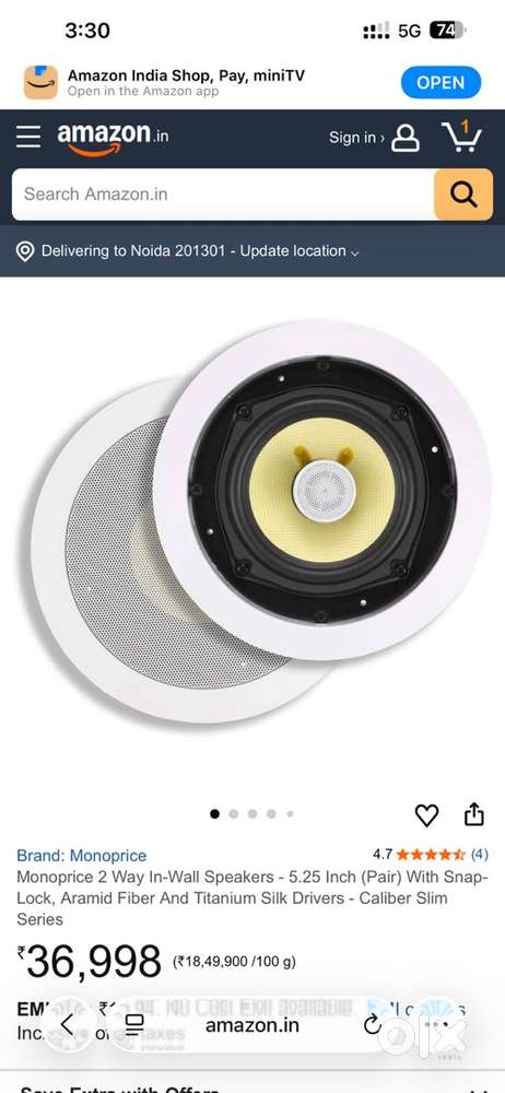 Monoprice dolby atmos speaker