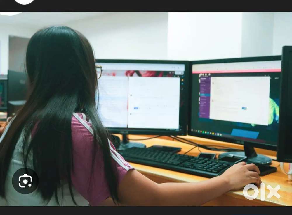 Computer operator data entry work