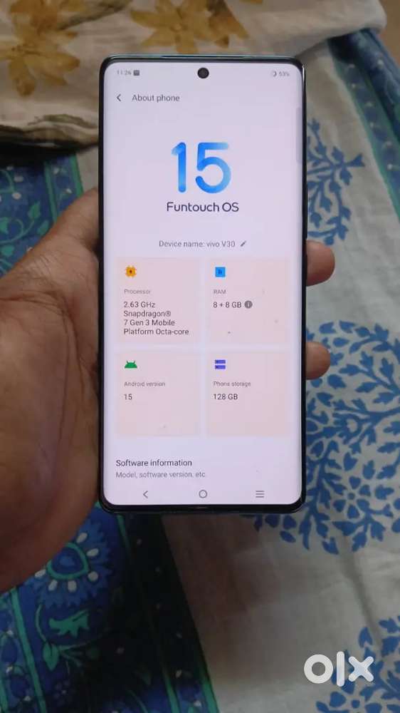 It's a vivo v30 in immaculate condition with box