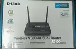 D-Link DSL-2750U Wireless-N 300 ADSL2/2 4-Port Router RJ-11 (3 months)