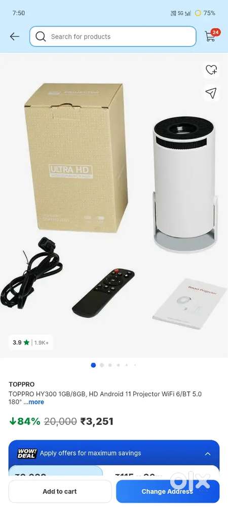 Projector 2500 price