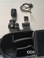 Canon 200d mark ii with 50mm lens and kit bag.