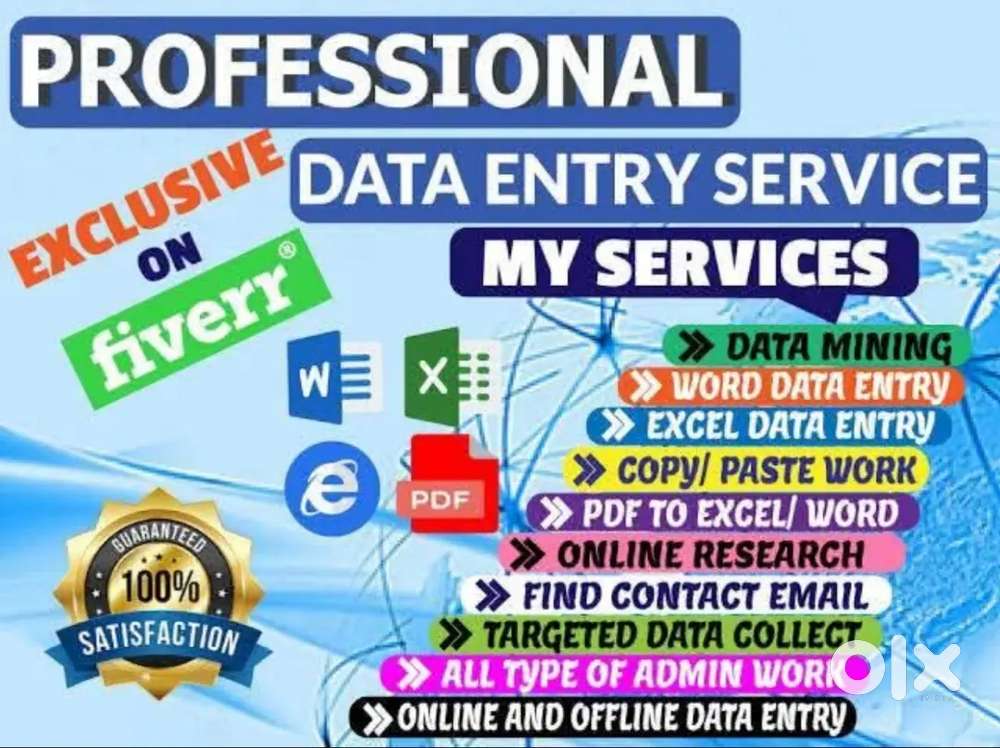 Data entry operator work job