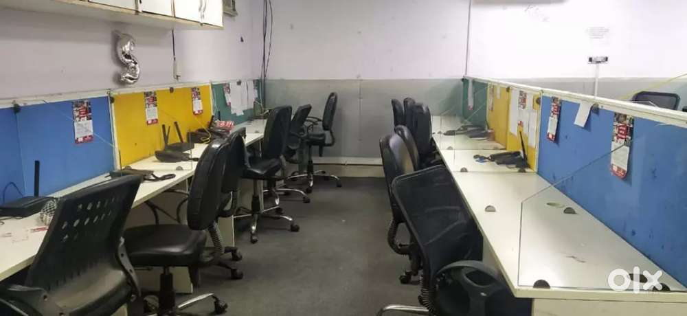60 seat 1 cabin furnished office for rent in tilak nagar in 75000 rs