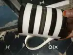 Black and white cup