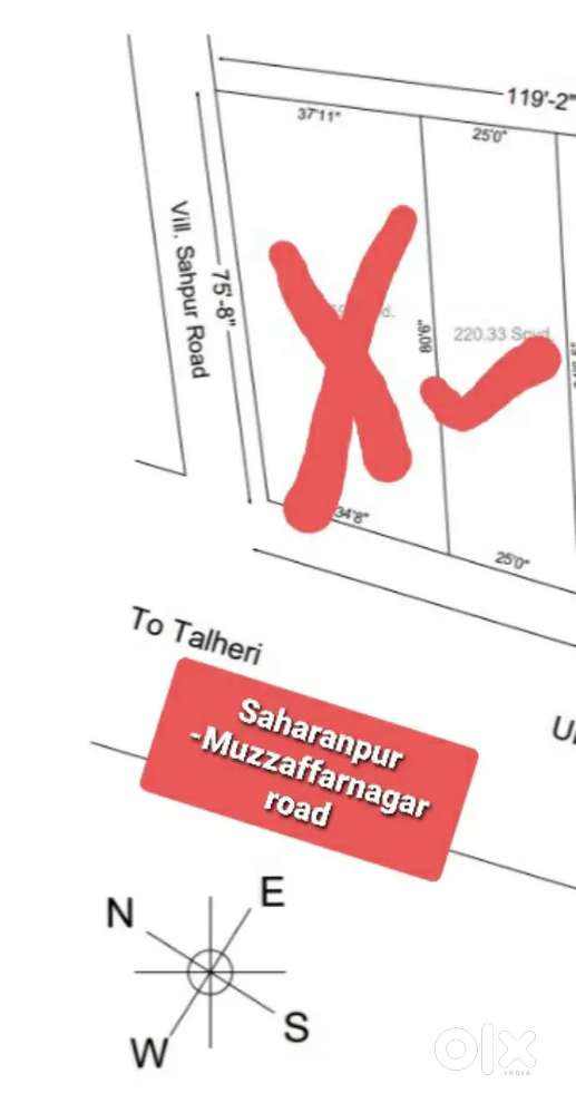 Open plot for lease /sale