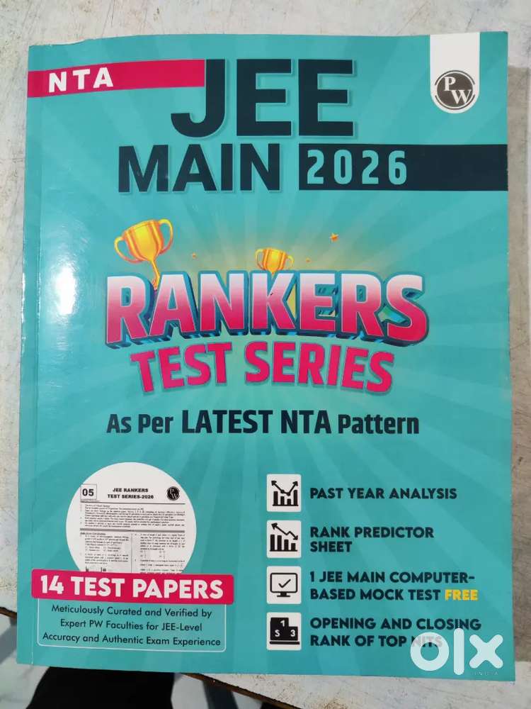 Jee mains rankers test series new booklet
