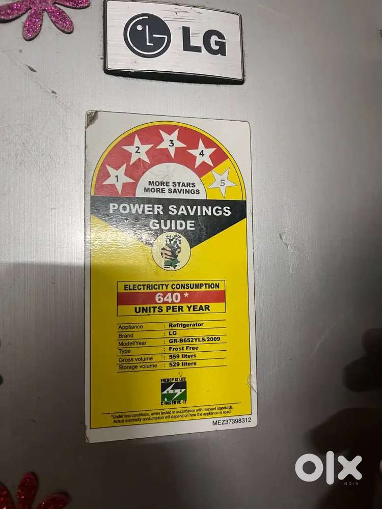 LG refrigerator 559 litre manufacturing perfect condition