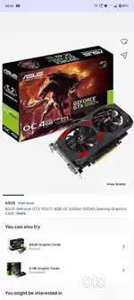Asus GTX GeForce 1050ti