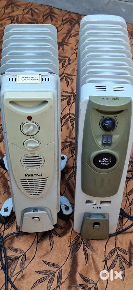 Bajaj majesty and bajaj wansa oil  room heaters for sale