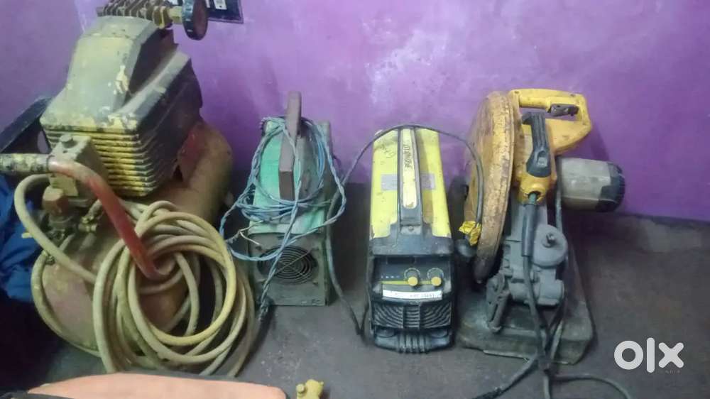 Welding machine set