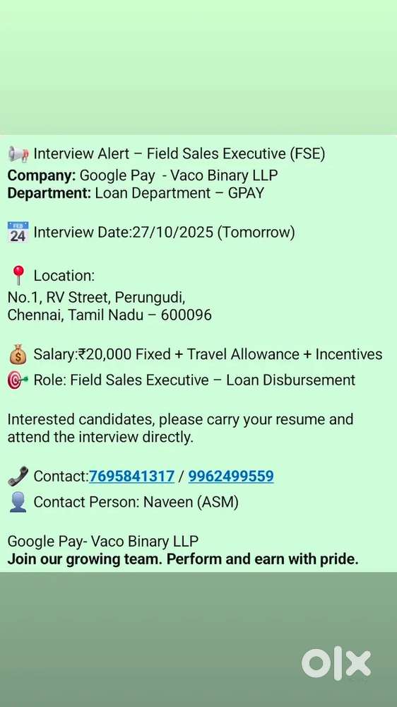 Field sales executive