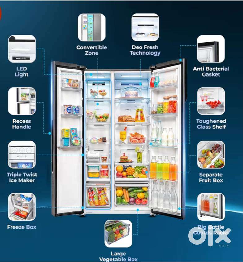 Side by side amazon fridge