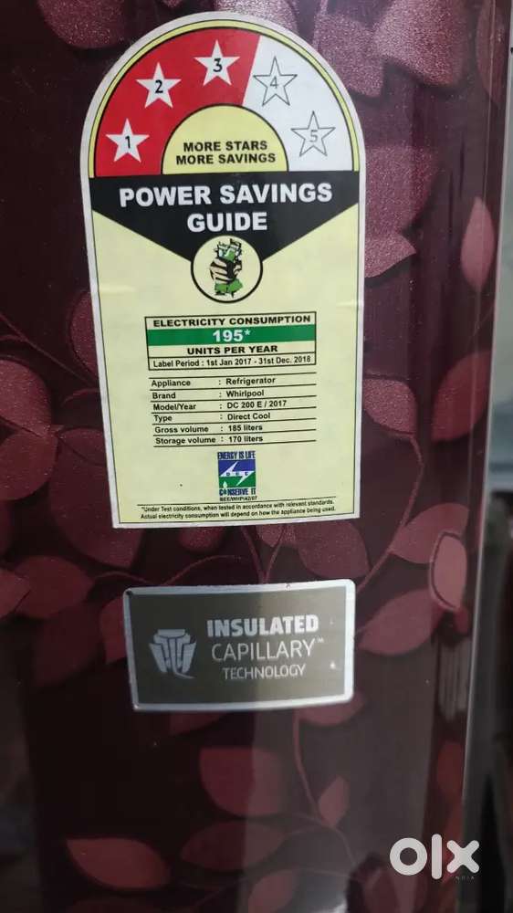 Whirlpool fridge 170 litres for sale