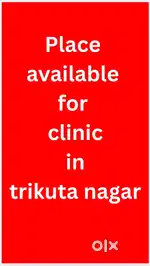 Place avaible for clinic trikuta nagar