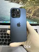 IPHONE 15 PRO 128GB BLUE TITANIUM WITH CABLE BRAND NEW WARRANTY OVER
