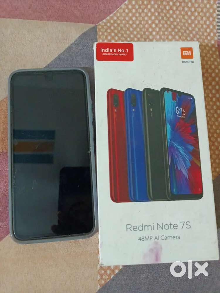 Redmi Note 7S mobile phone in good condition is for sale