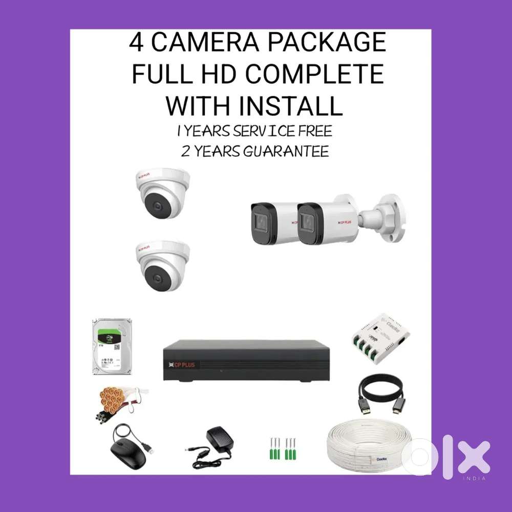 Cctv camera Rs.350 install n service if u have  Material