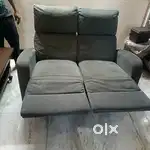 Foldable sofa with best condition, crawling chair and stool.