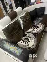 6 seater corner sofa set with center table