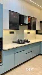 Modular kitchen and bedroom interior all