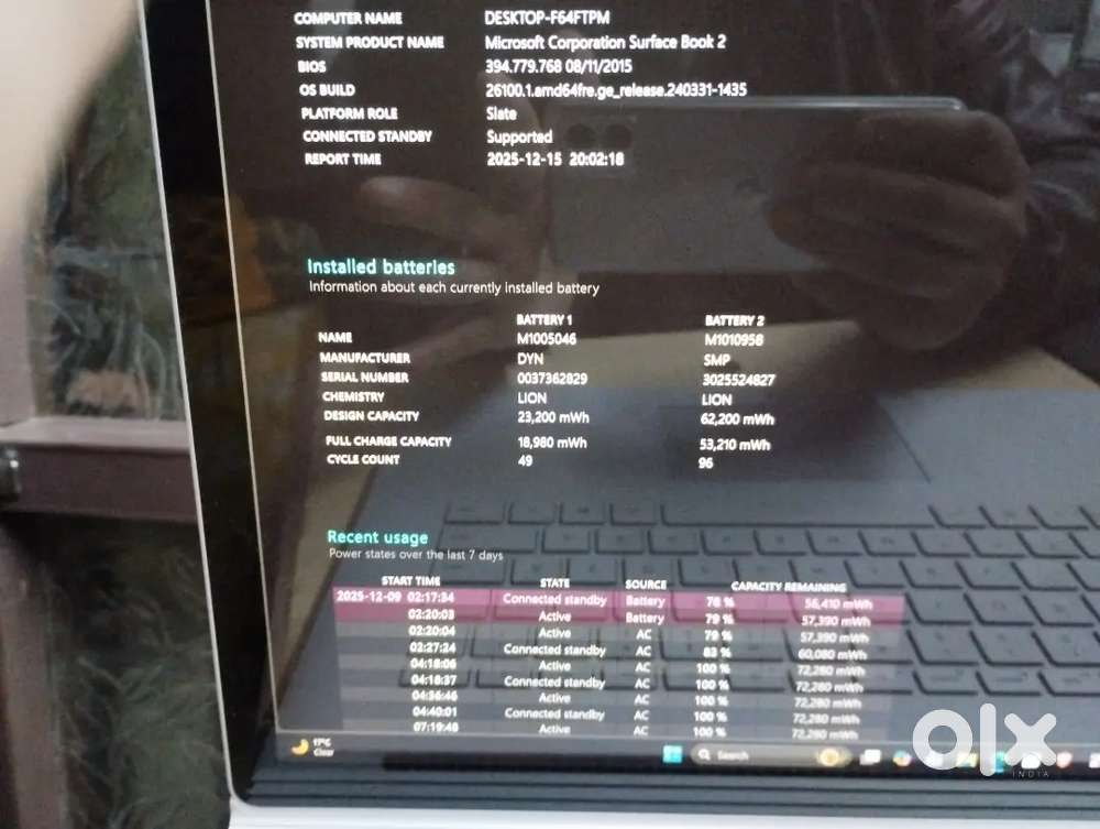 Microsoft Surface book 2