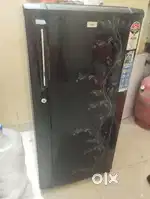 Want to sell Fridge, single metal Bed, foldable table