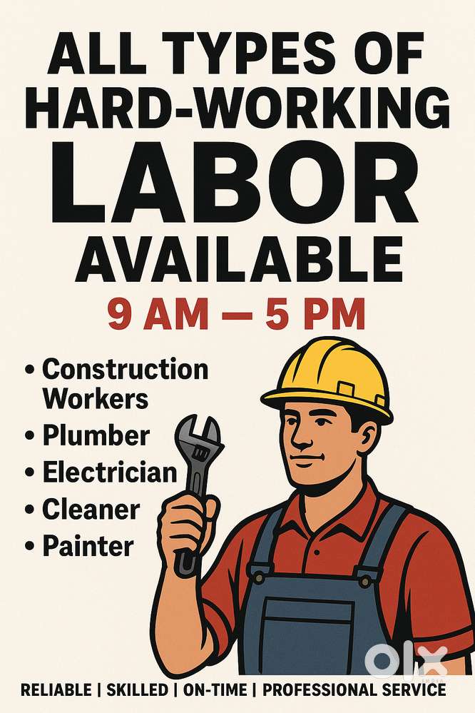 Hard worker available