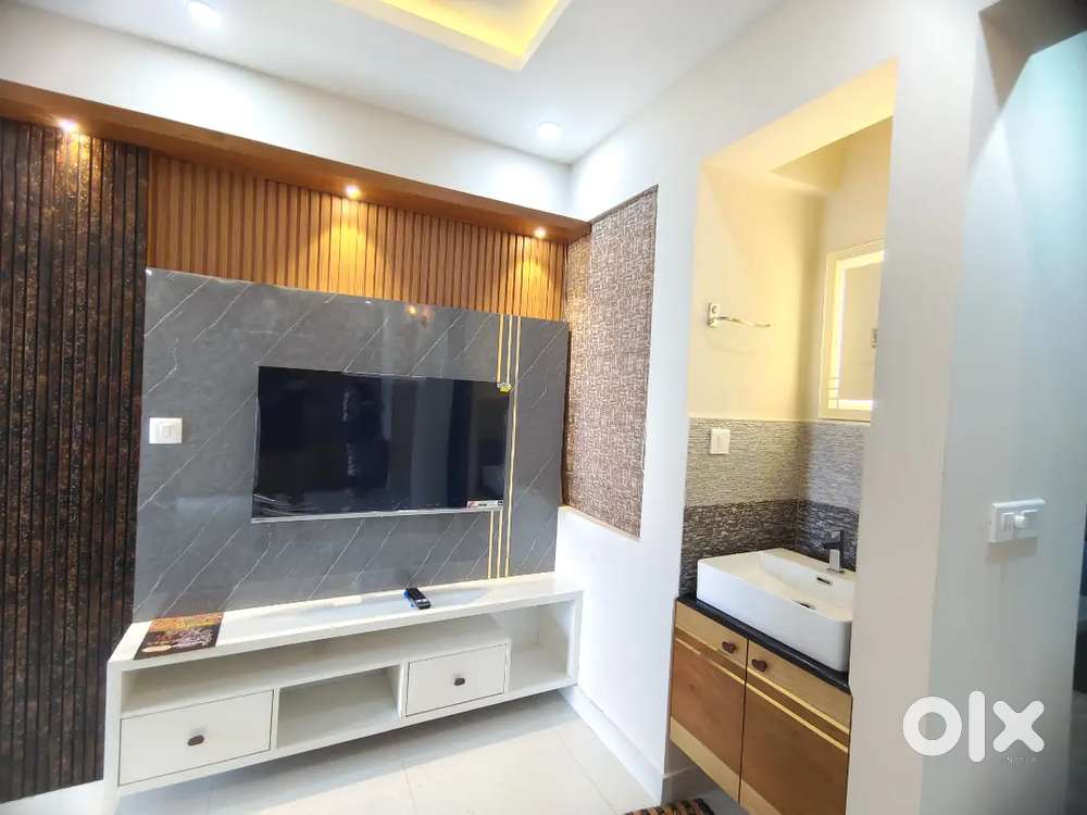 2bhk fully furnished branded flat for rent near cyberpark calicut