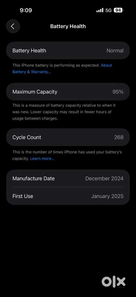 iPhone 16 pro max white 256 gb