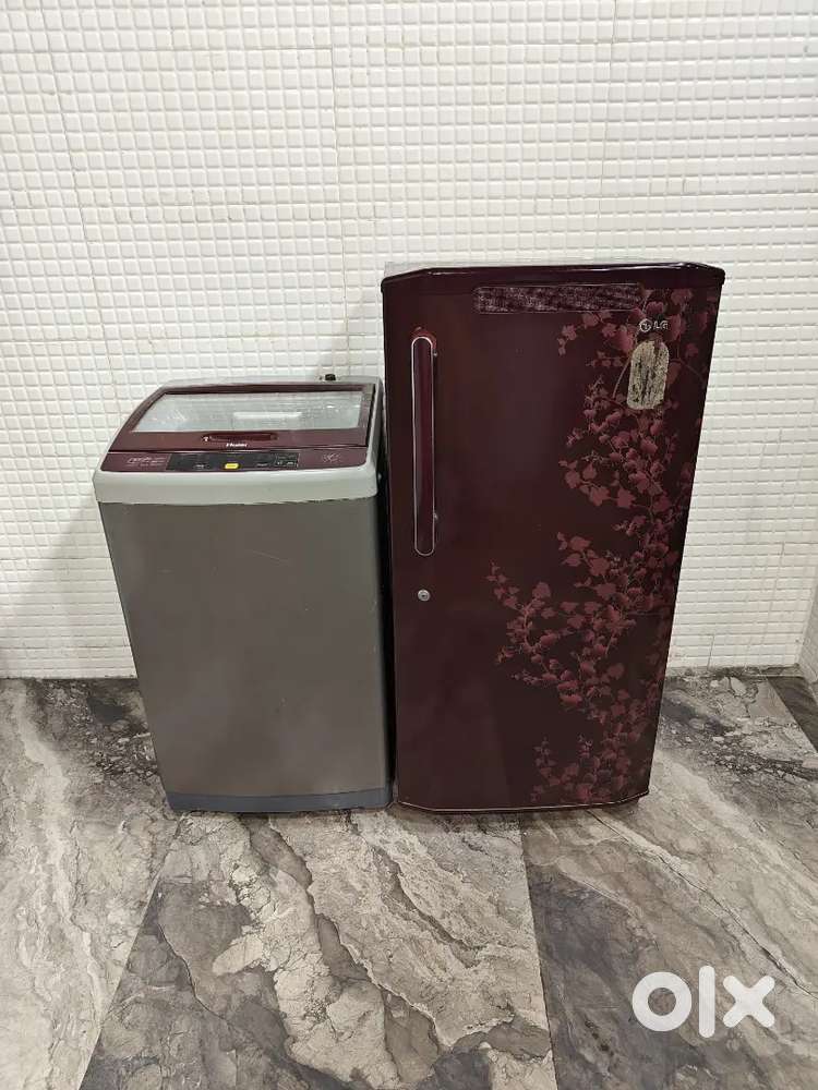 Com 6162 haier topload and Lg single door refrigerator