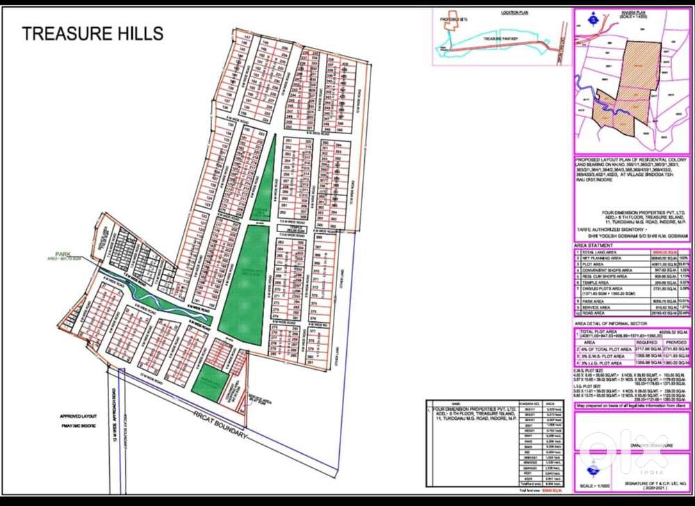 Property for Sale – Residential Plot in Treasure Hills, Indore
