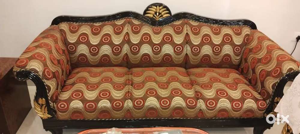 Sofa, cane furniture, dressing table for sale