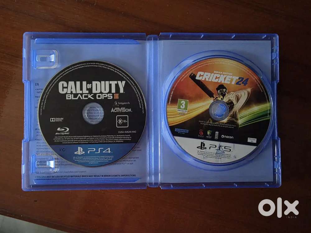 Cricket 24 PS5 AND cod black opps 3