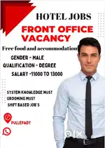 FRONT OFFICE VACANCY - HOTEL