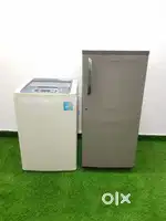 Panasonic 190ltrs single door fridge and LG blue colour turbo drum top