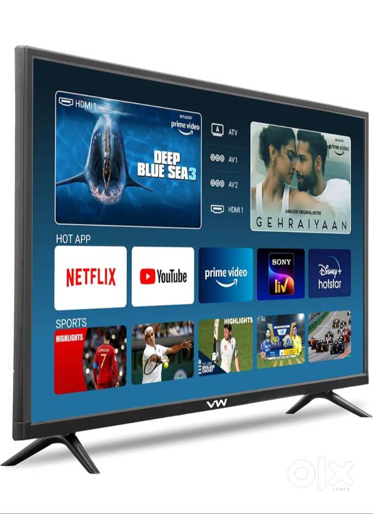 VW 60 cm (24 inches) HD Ready Android Smart LED TV VW24S (Black)