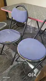 Plywood Dinner table and 2 Chair