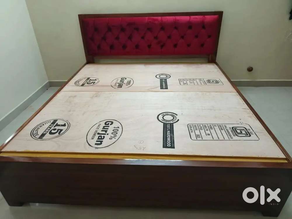 Today biggest sale buy new double bed withbox 7490/- EMI available