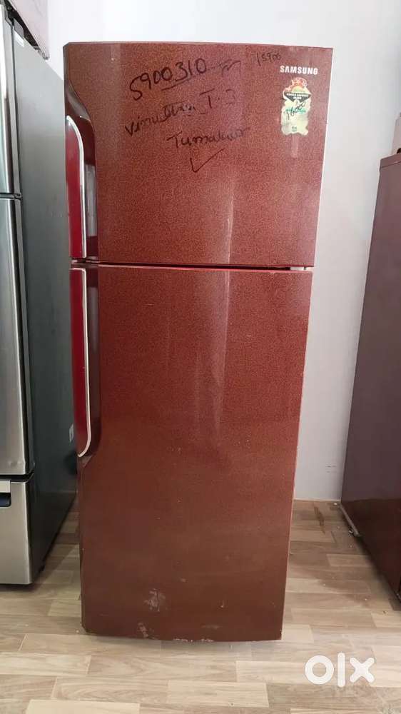 Samsung double door  fridge 380 liters free home delivery.