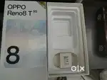 Oppo Reno 8T Box & Cover in new Condition no low offees fix rate