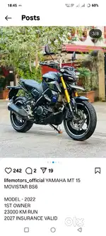 MT-15 BS6 - ONLY 23000 KMS RUN