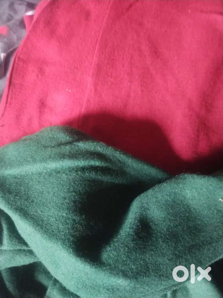 Brown and maroon coat