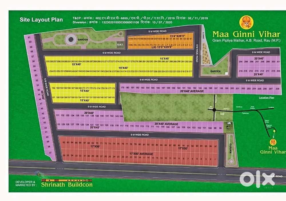 Plot for sell in developed and Rera approved colony