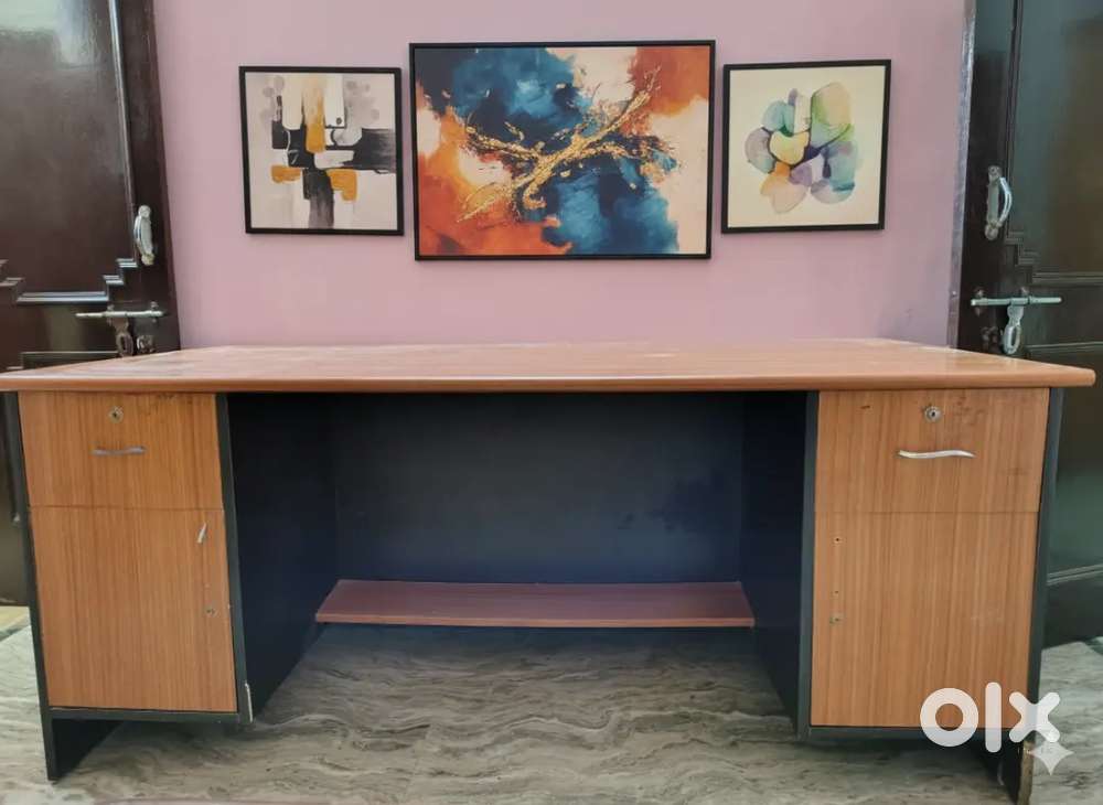 Spacious Wooden Office cum study Desk with Drawers for sale