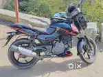 Pulsar 150 twin disc black with red for sale