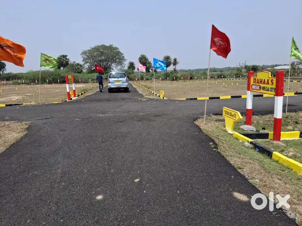 Plots for sale airport parandur low price emi option available